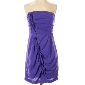 BCBG BCBGeneration Women's Purple Strapless Cocktail Dress Msrp $128.00